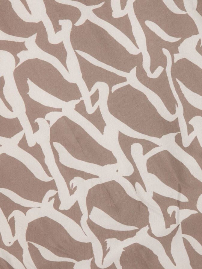 AERON Tess sjaal met monogramprint Bruin