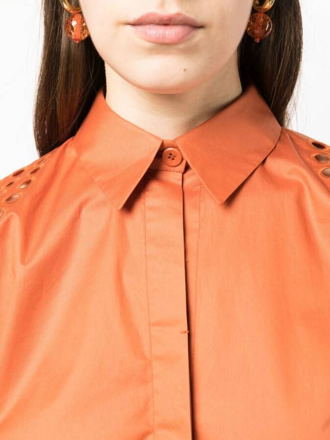 AERON Uitgesneden blousejurk Oranje