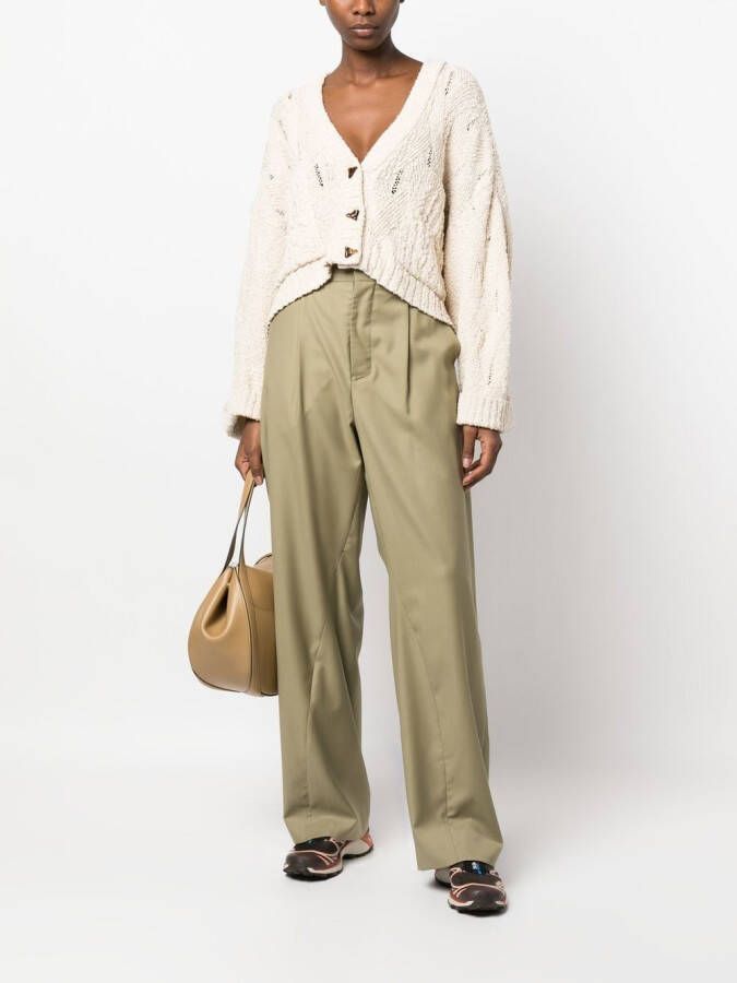 AERON Vest met knopen Beige