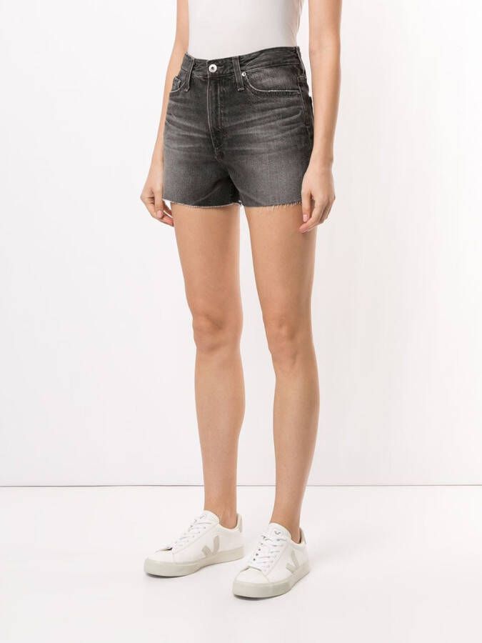 AG Jeans High waist shorts Zwart