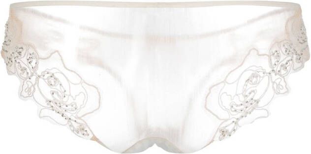 Agent Provocateur Slip met detail van kant Beige