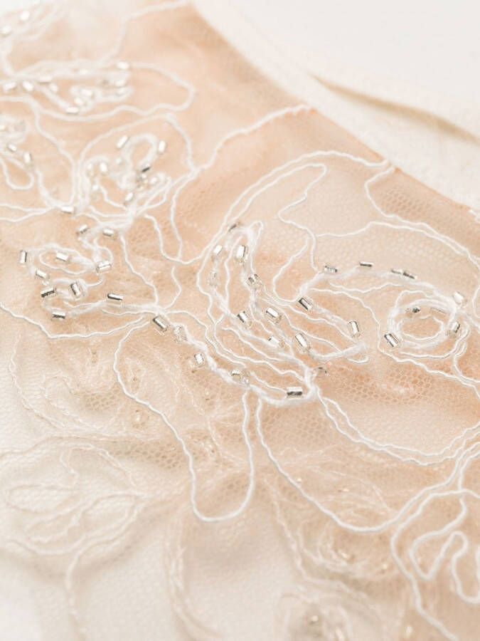 Agent Provocateur Slip met detail van kant Beige