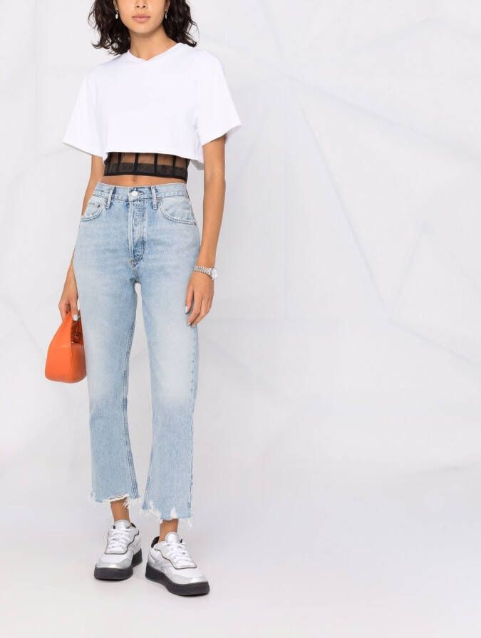 AGOLDE Cropped jeans Blauw