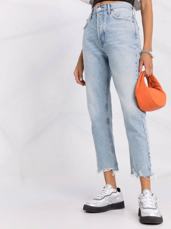 AGOLDE Cropped jeans Blauw
