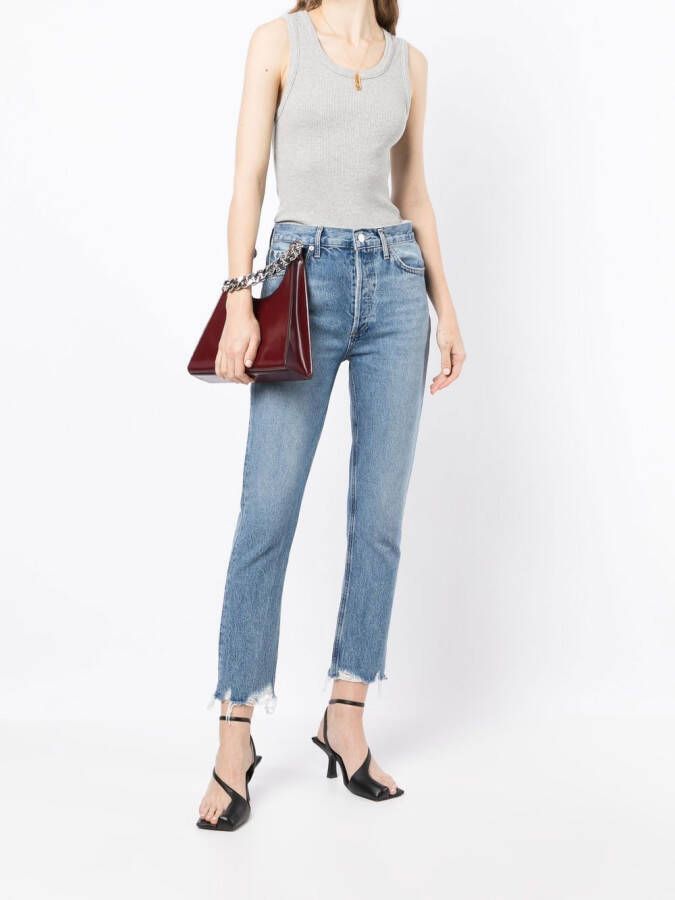AGOLDE Cropped jeans Blauw