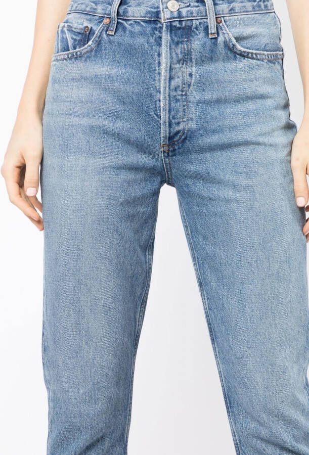 AGOLDE Cropped jeans Blauw
