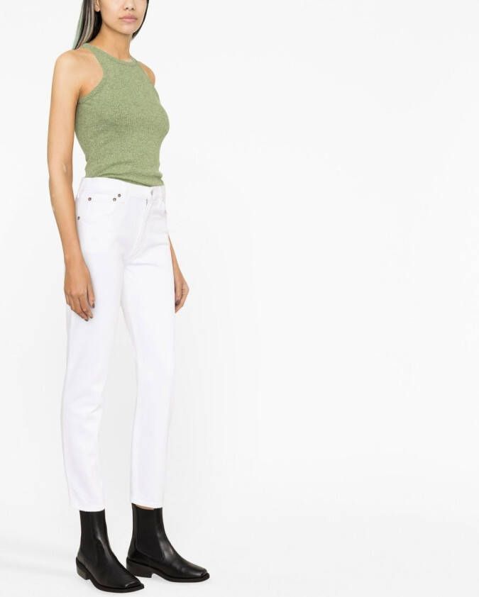 AGOLDE Cropped jeans Wit