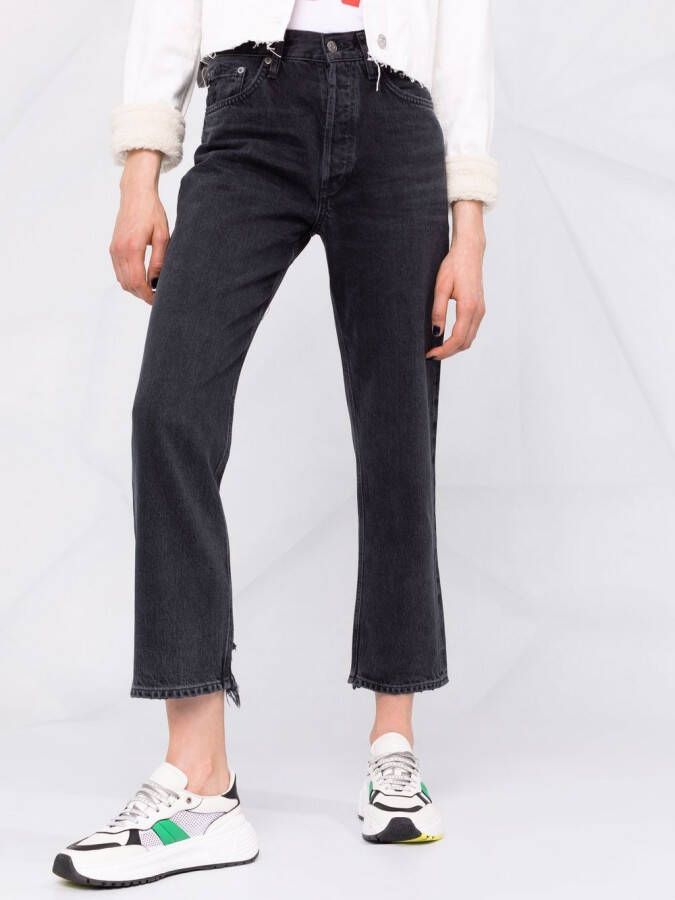 AGOLDE Cropped jeans Zwart