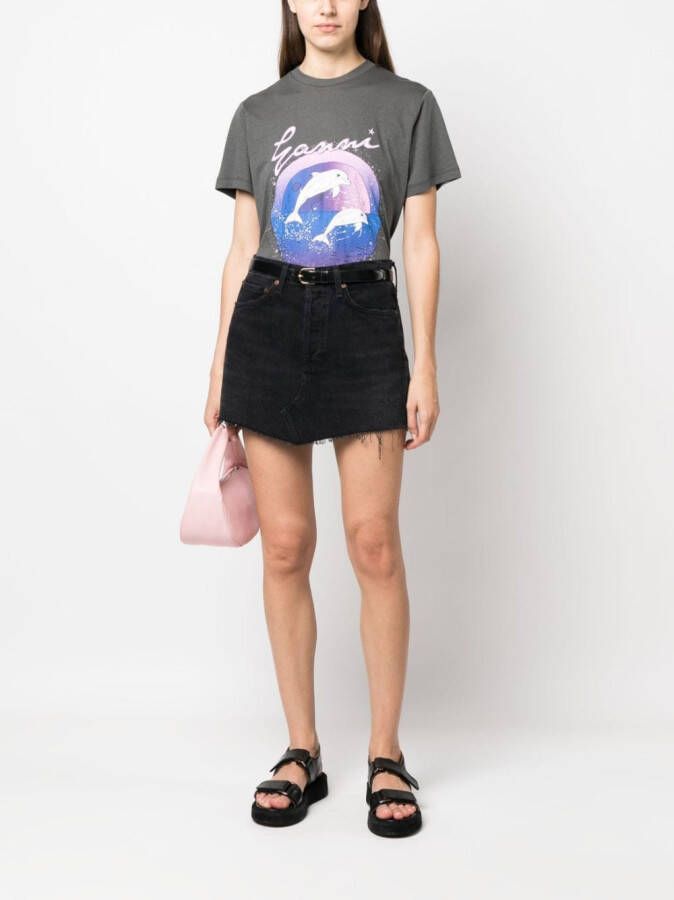 AGOLDE Denim rok Zwart