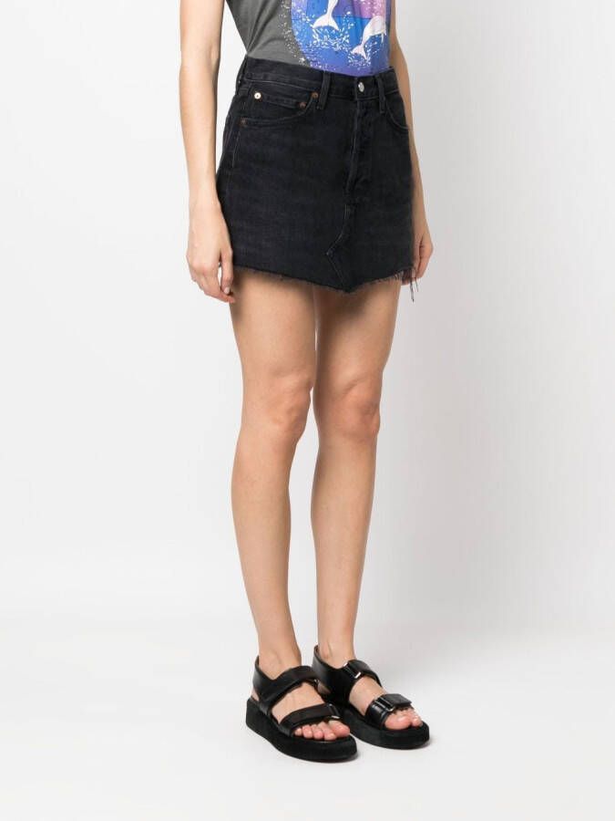 AGOLDE Denim rok Zwart