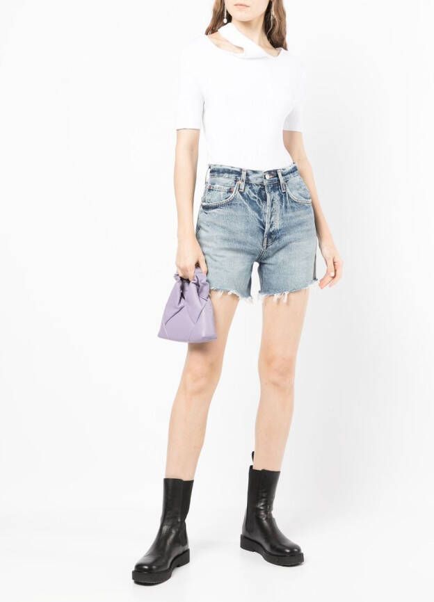 AGOLDE Denim shorts Blauw