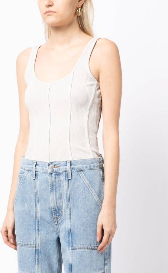 AGOLDE Slim-fit body Beige