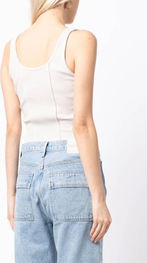 AGOLDE Slim-fit body Beige