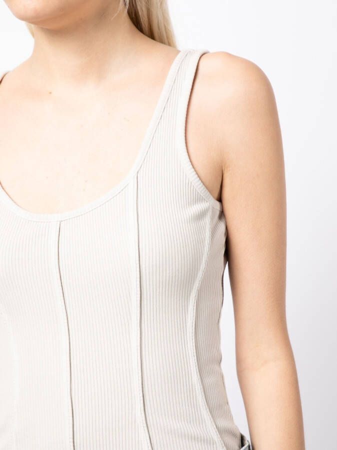 AGOLDE Slim-fit body Beige
