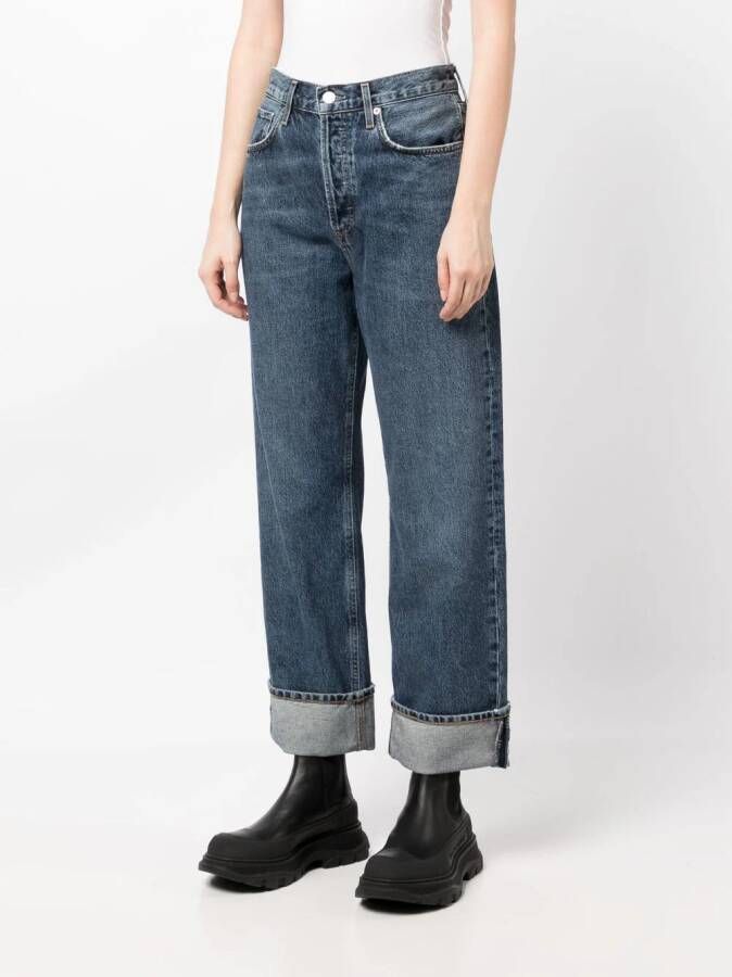 AGOLDE Fran low waist jeans Blauw