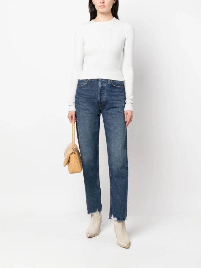 AGOLDE Gerafelde jeans Blauw