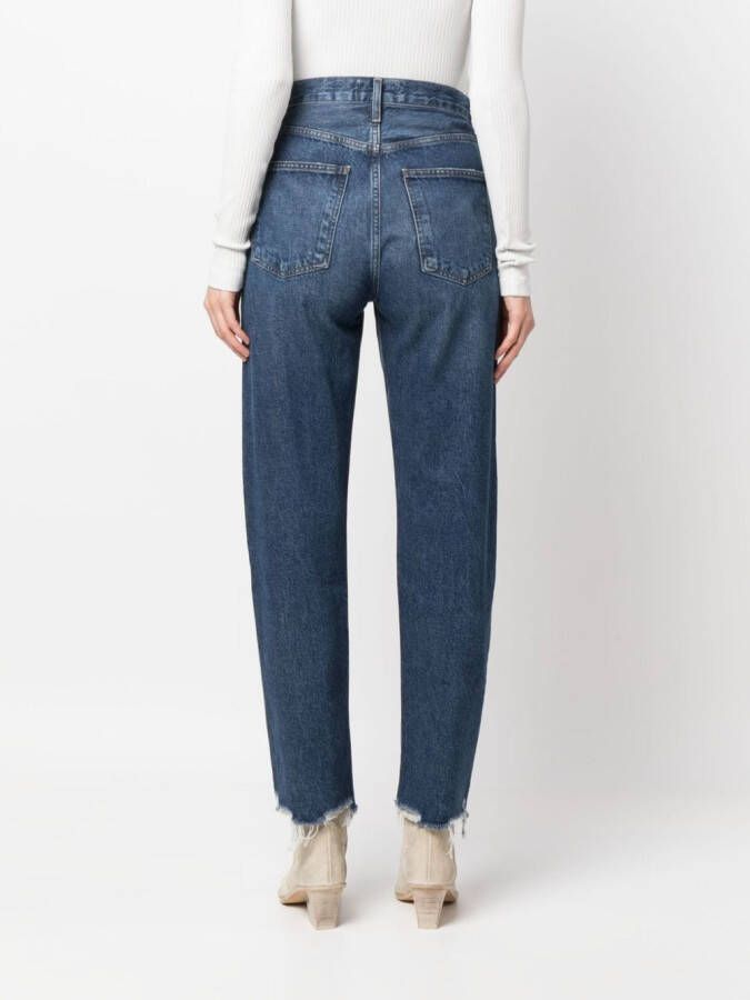 AGOLDE Gerafelde jeans Blauw