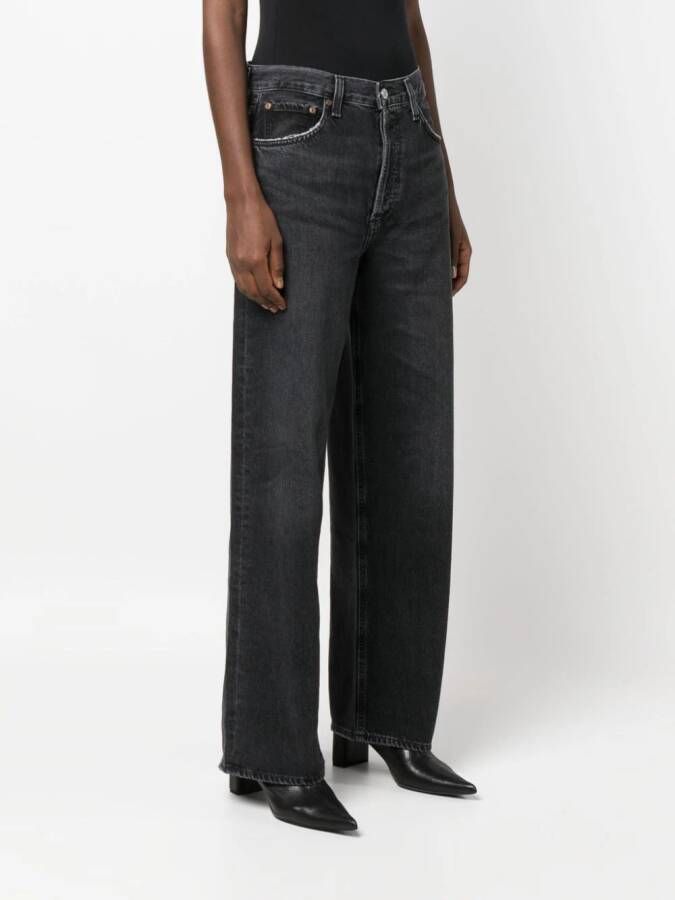 AGOLDE High waist jeans Zwart
