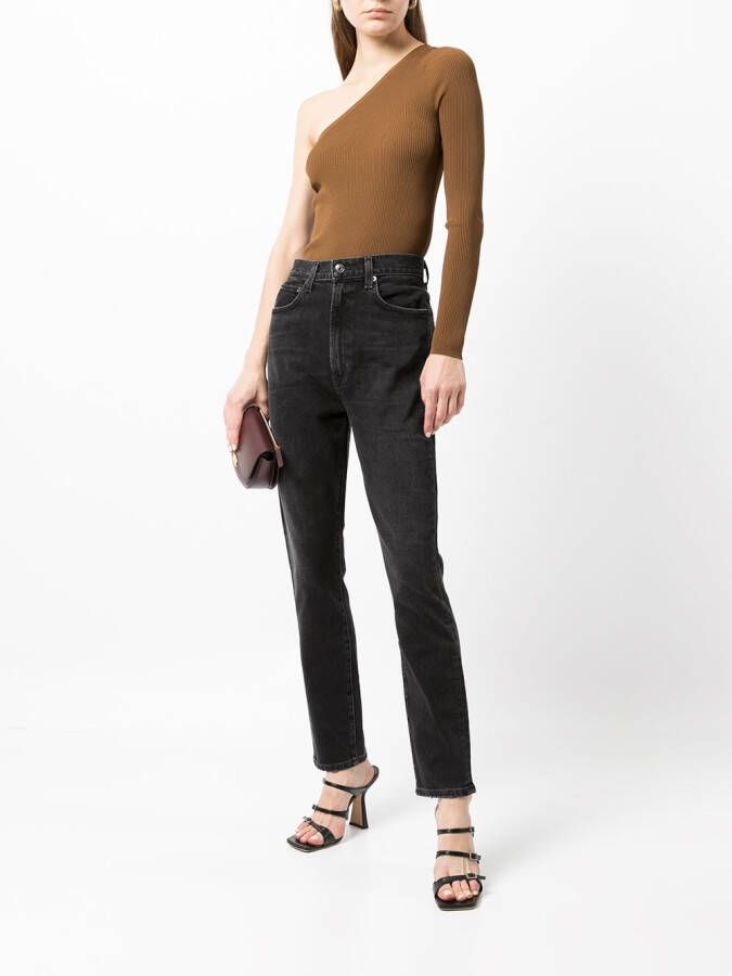 AGOLDE High waist jeans Zwart