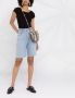 AGOLDE High waist shorts dames biologisch katoen 23 Blauw - Thumbnail 2