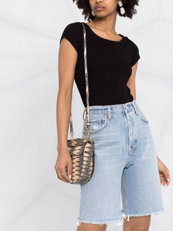AGOLDE High waist shorts Blauw