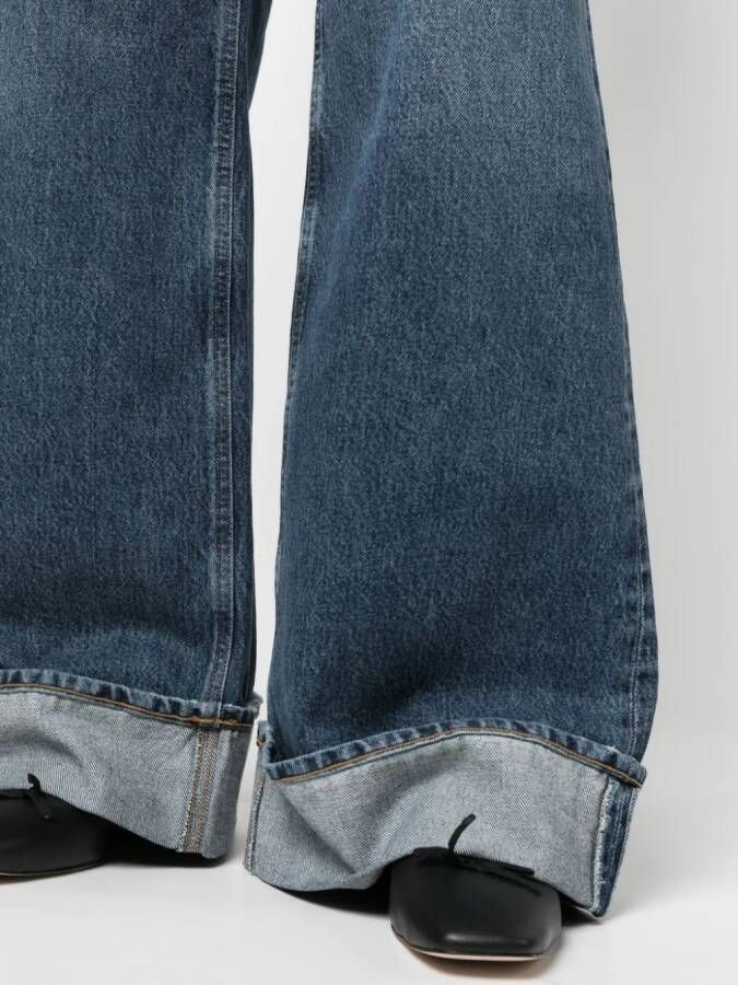 AGOLDE Jeans met wijde pijpen Blauw