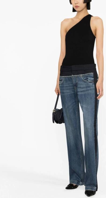AGOLDE Asymmetrische tanktop Zwart