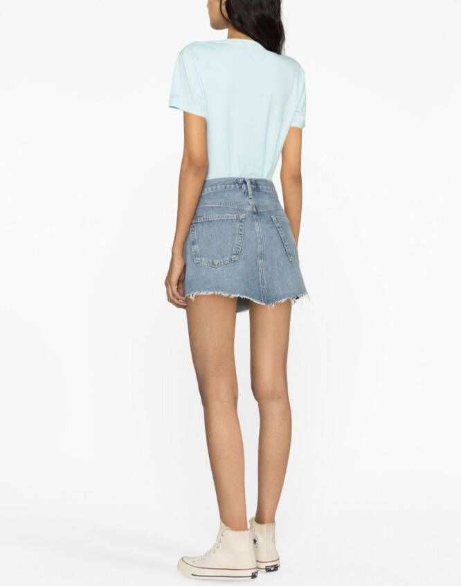 AGOLDE Denim mini-rok Blauw