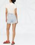 AGOLDE Shorts met franje Blauw - Thumbnail 3