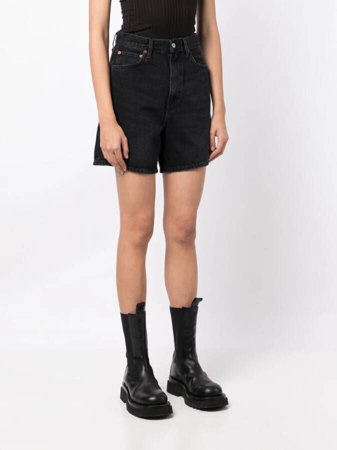 AGOLDE Shorts van biologisch katoen Zwart