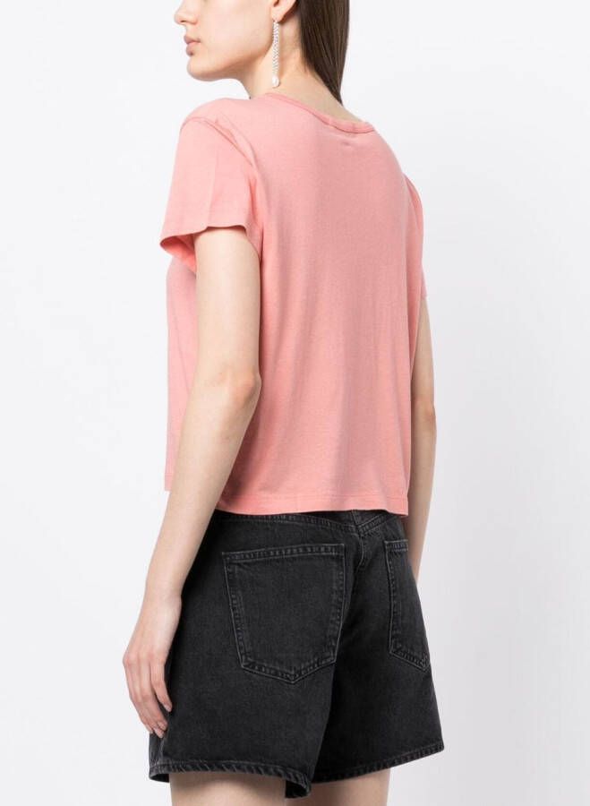 AGOLDE T-shirt met verlaagde schouders Roze
