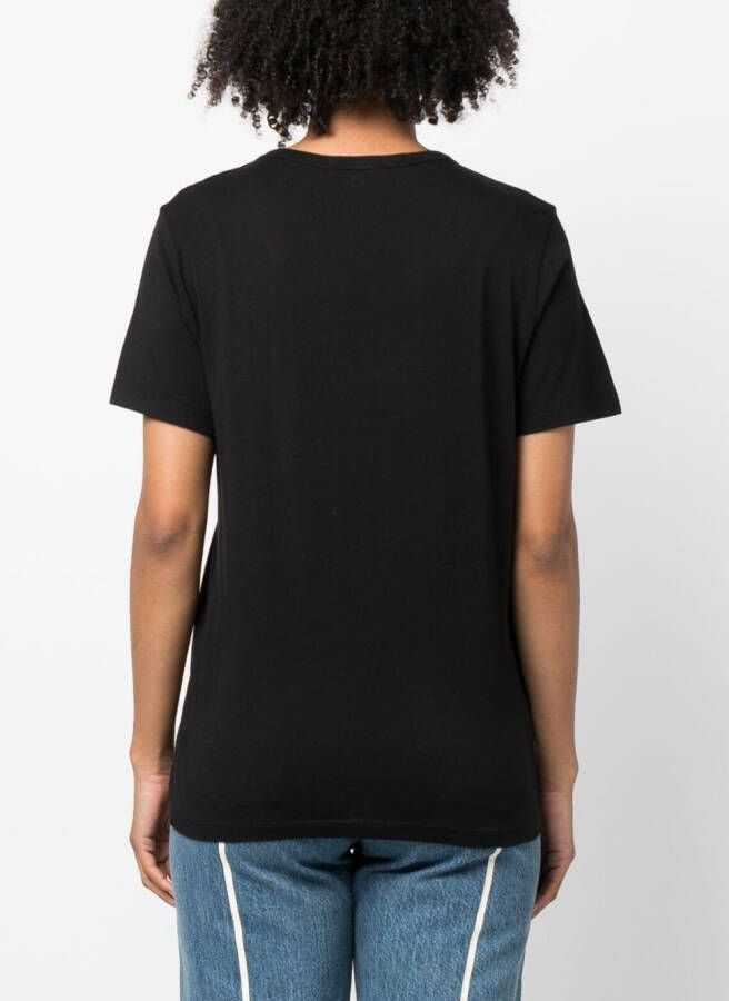 AGOLDE T-shirt met V-hals Zwart
