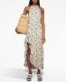 Agua By Agua Bendita Midi-jurk met bloemenprint Blauw - Thumbnail 2