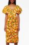Agua By Agua Bendita Jurk met bloemenprint Oranje - Thumbnail 3