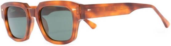 Ahlem Zonnebril met schildpadschild design Bruin