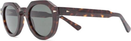 Ahlem Zonnebril met schildpadschild design Bruin