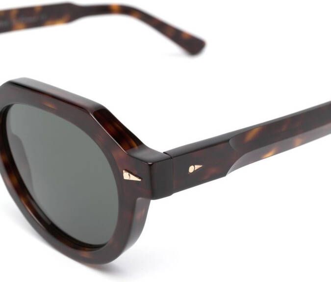 Ahlem Zonnebril met schildpadschild design Bruin