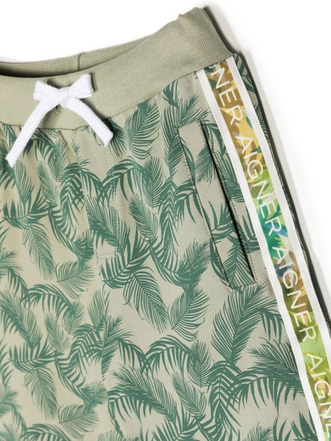 Aigner Kids Shorts met print Groen