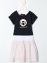 Aigner Kids Gelaagde T-shirtjurk Blauw - Thumbnail 2