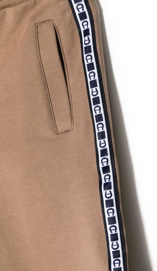 Aigner Kids Katoenen bermuda shorts Bruin