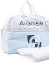Aigner Kids Luiertas met logoprint Wit - Thumbnail 1