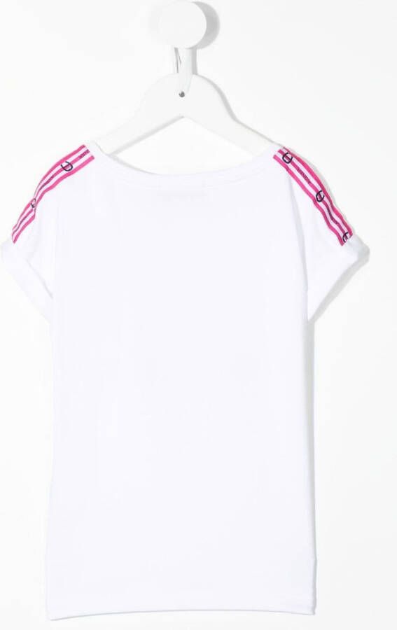 Aigner Kids T-shirt met logoprint Wit