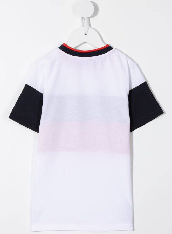 Aigner Kids T-shirt met logostreep Wit