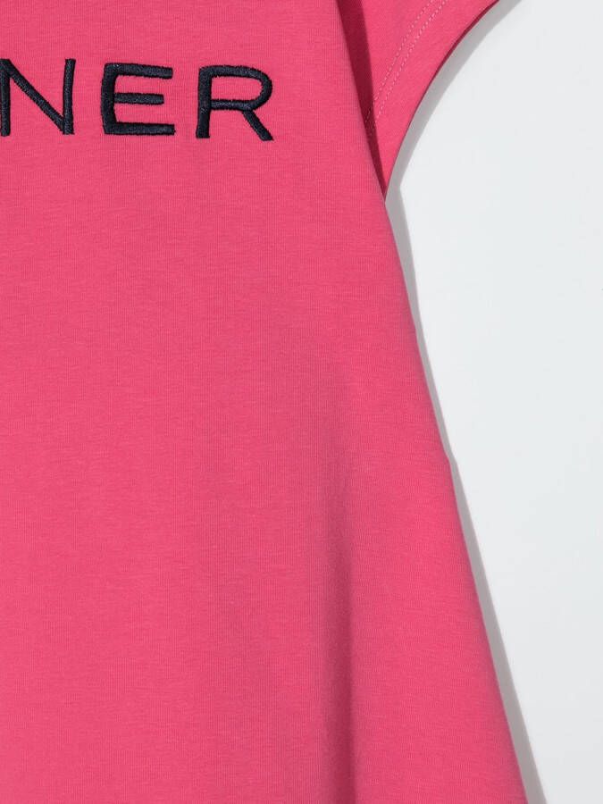 Aigner Kids T-shirtjurk met geborduurd logo Roze