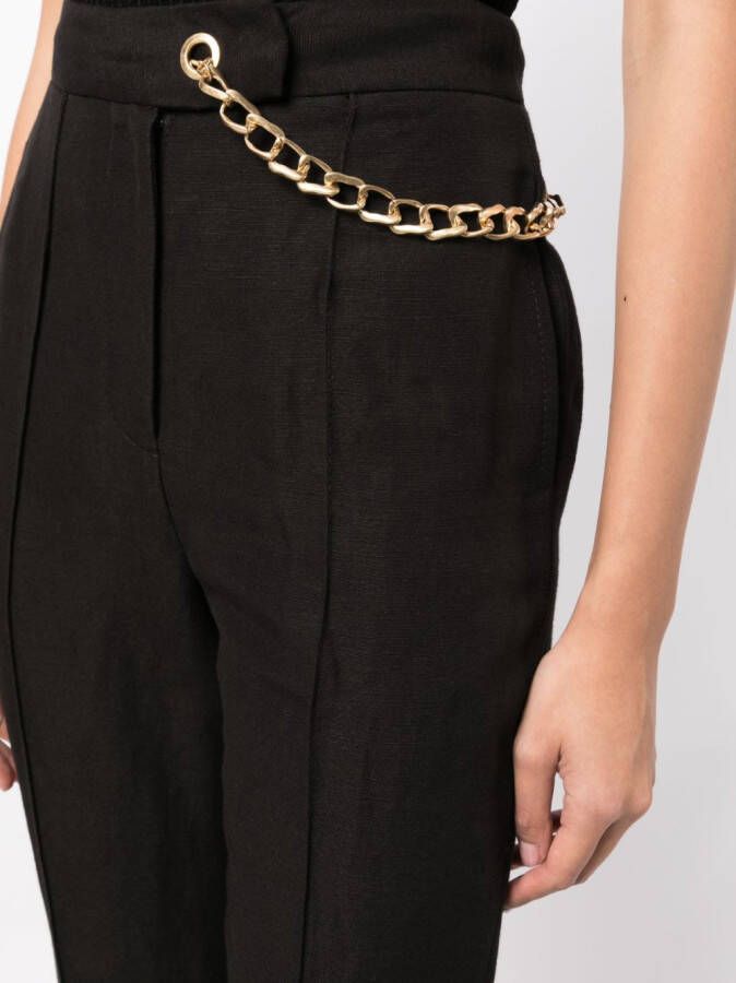 Aje Flared broek Zwart