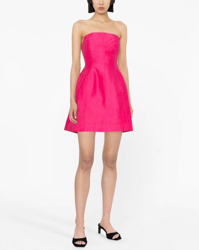 Aje Strapless mini-jurk Roze
