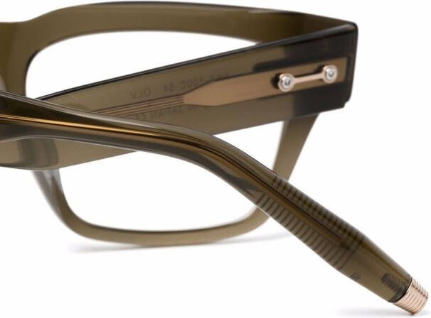 Akoni Columba bril met wayfarer montuur Groen
