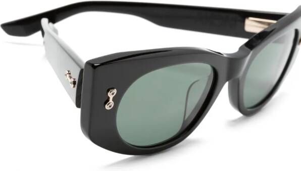 Akoni Zonnebril met cat-eye montuur Zwart