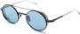Akoni Zonnebril met rond montuur Blauw - Thumbnail 2