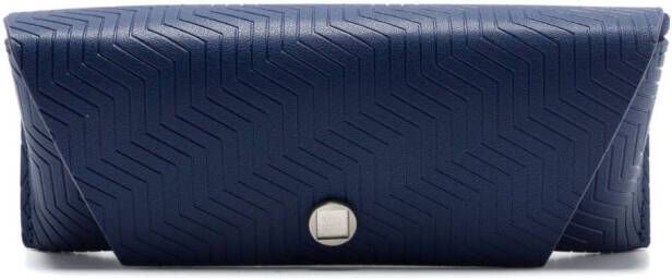Akoni Zonnebril met rond montuur Blauw